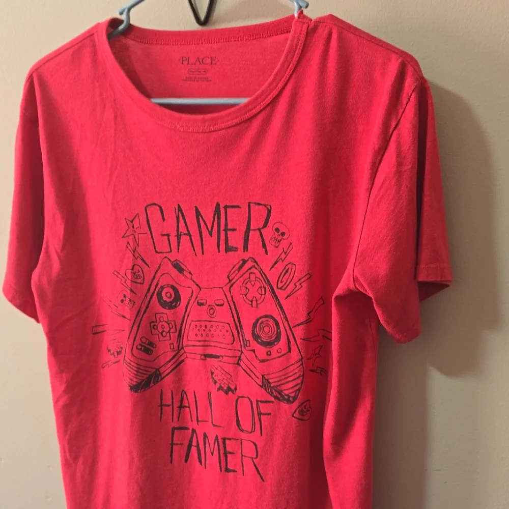 The Children's Place Bright Red Gamer Graphic Tee